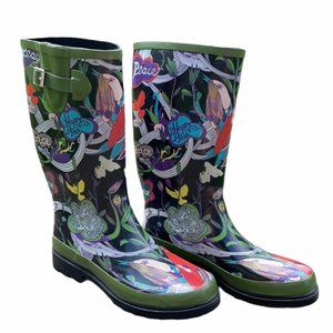 The Sak Womens Rhythm Rain Boot 7 M US Charcoal Flower Power The Sak Womens Rhythm Rain Boot 7 M US Charcoal Flower Power